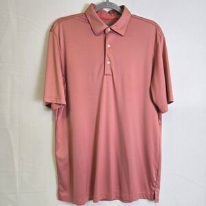 Greg Norman ML75 Play Dry Solid Polo, Pink, Men's‎ Size Medium